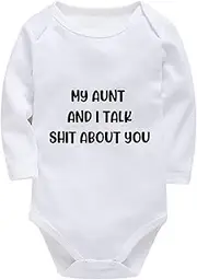 [WOOYONGING] My Aunt And I Talk Shit About You Newborn Girl Hospital Outfits Long Sleeve Home from Hospital Baby Girl Outfit W