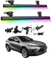 BJOHQ Electric Running Boards Compatible for Toyota Harrier 2022-2025 with Light, SUV, Off-Road & Pickup Trucks - Retractable Truck Steps & Nerf Bars