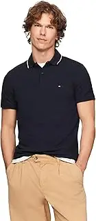 [Tommy Hilfiger] Men's M Tommy Tipped Polo Shirt, Desert Sky, 3XL