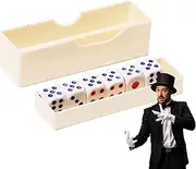 Magic Dice Set,Magic Tricks Dice Tricks Set - Small Dice, Close-up Magic Props, Magic Trick Box for Thanksgiving, Christmas, Chinese New Year