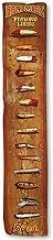 Handmade Fishing Lure Chart Wood Wall Decor - Fishing Wall Art For Cabin, Lake House or Man Cave