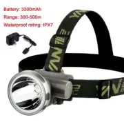 Diving Flashlight Underwater Headlamp IPX7 Waterproof Torch Lamp Rechargeable