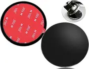 AYWFEY 2 Pack 95mm Car Dashboard Pad Mounting Disk for Suction Cup Phone Mount, Sticky Pad for Car Dashboard, 3.74" Universal GPS Dash Mount Pad for GPS Sat Nav Dash Cam Car Phone Bracket Base