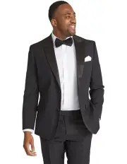 [Johnny Bigg] Elvis Tuxedo Suit Jacket in Black