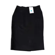 Max Mara Pencil Skirt 100% Camel Hair Black Women’s Size 10 US NWT Classic