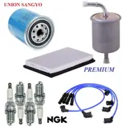 Tune Up Kit Filters Cap Wire Spark Plugs For NISSAN STANZA L4 2.4L 1990-1992