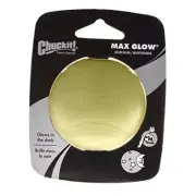 Max Glow Fetch Ball Dog Toy. Safe Non-Toxic Photo Luminescent Material for