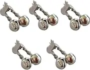 CMLLING 5 Pieces of Iron Clamp Rivet Bells, Fishing Alarm, Sea Fishing Night Fishing Rod Alarm