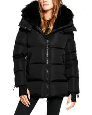 Sam. Scarlett Shearling Trim Puffer Coat