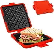 HUIRUMM Microwave Toastie Maker,Silicone Microwaveable Cookware, Microwave Toastie Sandwich Maker Silicone Micro Toastie Maker,Non-Stick Coating for Cooking Delicious Crispy Sandwiches