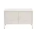 Buffet Sideboard Metal Cabinet - SWEETHEART White