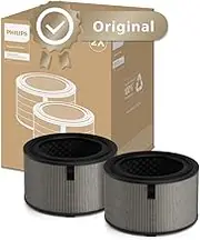 Philips Original Replacement Filter for 3200 Series AC3210, AC3220 and AC3221 Air Purifiers, HEPA NanoProtect + Active Carbon, 12 Months Lifetime, Black/White (FY3200/30)