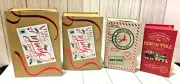 Christmas Set of 4 FAUX Stacking Nesting Holiday BOOK Boxes Box Set 7