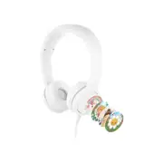 BuddyPhones Explore Plus Foldable with Mic White - White | Kids headphones | BuddyPhones Explore+