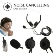 Call Center Hands- Headset Headphone Monaural Mic Mircrophone for Office