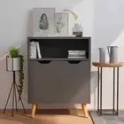 NNEVL Sideboard Grey 60x30x72 cm Chipboard