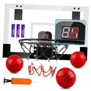Indoor Basketball Hoop Fan Backboards for Teens and Adults Door Room BlackWhite