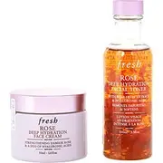 Rose Deep Hydration Facial Toner 100ml + Rose Deep Hydration Face Cream 50ml --2pcs