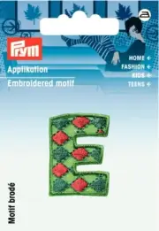 Patches Letters Aufbügelflicken Application Strap E 3x3cm Aufbuegler