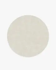 185' Round | Machine Washable Runner Rug | Kid & Pet Friendly | Indoor Rug | Crosshatch Beige Ivory Rug | Ruggable