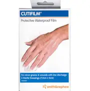 Cutifilm Protective Waterproof Film 7.2cm x 5cm 5 Pack by Smith & Nephew