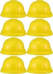 8pcs Tool Hat Childrens Kids Hard Hats Construction Hats Yellow Construction Hats Construction Worker Hat Toys Kids Worker Hard Hat Kids Playsets Bulk Plastic Halloween Work Hat Toddler