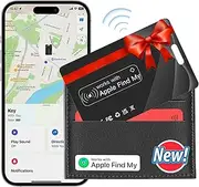 Wallet Tracker Card, Rechargeable Wallet Finder Thin GPS Item Locator Card Bluetooth Tracker, GPS Item Finder for Luggage, Purse, Keys, Smart Wallet Locator Works with Apple Find My, Waterproof