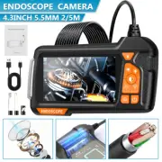 4.3" Screen Industrial Endoscope Camera 5.5mm 1080P HD Borescope Inspection 2/5m