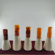Handcarved Meerschaum Cigar Holders Mouthpiece (Set of 5) 40 to 60 ring size#28