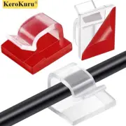 20/10 Pcs Cable Organizer Clips Wire Winder Holder Earphone Mouse Cord Clip Prot