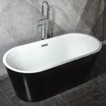 獨立式亞克力酒店工程浴缸成人家用雙人情侶橢圓形大浴缸加深泡澡