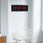 Digital Wall Clock Multifunctional Modern LED Clock for Office Bedroom Gym