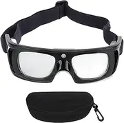 Jaxenor Sport Goggles with Free Regulable Design and Impact Resistant PC Material - Protective Basketball Glasses for Kids Black