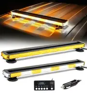 35'' 270 LED Rooftop Strobe Light Bar Magnetic Double Side Tow Emergency Warning