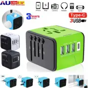 POWER 3.4A International Universal Travel Adapter Convertor Plug US/UK/AU/EU AU