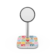 2-in-1 Charging Stand Moomin Square Pattern PowerThru 2-in-1 Charging Stand