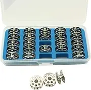 Cutex Pack of 25 Juki DU-141, DU-1181N Bobbins with Storage Case