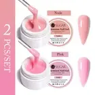 2Boxes 15ml UR SUGAR Builder UV Gel Polish Pink White Quick Nail Tips Extension