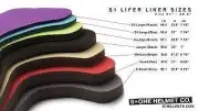 S1 LIFER HELMET SIZING LINER kit assorted sizes s-one