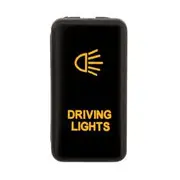 Hulk 4x4 12V Push Button Driving Lights On/Off Switch with Amber LED Illumination - HU1400A