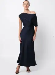 Mossman Love In The Dark Midi Dress Size 8 Black Formal Coctail Party RRP $279
