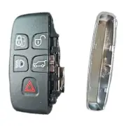For Jaguar For Land Smart Key Fob Shell Case, 5 Button Black Car Remote Key Fob