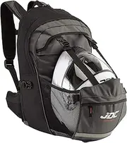 JDC Motorcycle Waterproof Rucksack with Helmet Holder/Carrier - 24L Expandable to 36L - Frontier