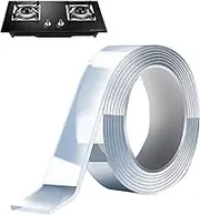 Double Sided Tape, Wall Adhesive Strips, Strong Waterproof Reusable Transparent High Tack Weatherproof Tape for Picture Carpet Securing Vehicle Trim