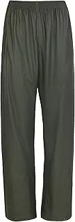 Fort - Airflex Trousers - Trousers - Waterproof Workwear - Windproof - Breathable Fabric - Welded Seams - Waterproof Trousers - Mens Work Trousers, Green, XS