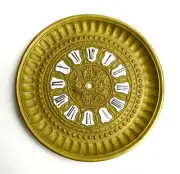 Brass Dial Plate with Porcelain Numerals For Ansonia Antique Hanging Clock