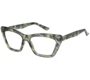 Prive Revaux The Morphe Blue Light Readers in Green Tort Strength 0 A460961