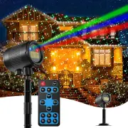 Christmas Projector Lights Outdoor, 3 Colors RGB Christmas Laser Lights Outdoor