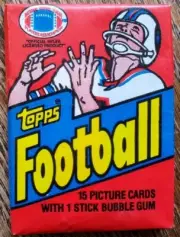 (1) Unopened 1982 Topps Football Wax Pack 15 Cards Rookies Stars Fresh From Box