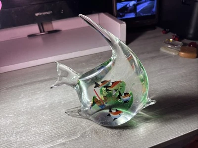 Large Hand Blown Glass Fish From The Destiny Gallery Heirloom Collection ￼